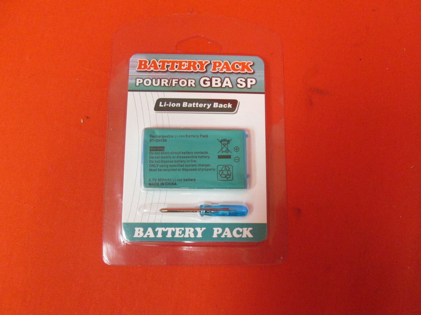 Replacement Battery For Nintendo GBA SP Brand New 8070