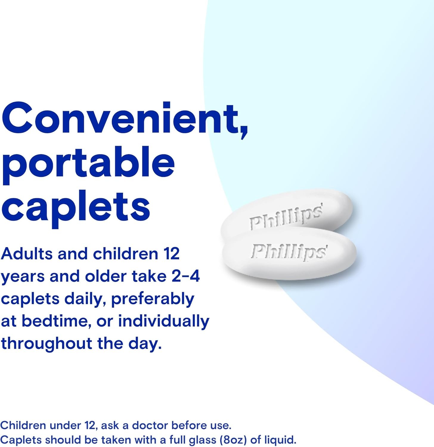 Easy-to-Swallow Laxative Caplets, 55 Count for Quick Relief