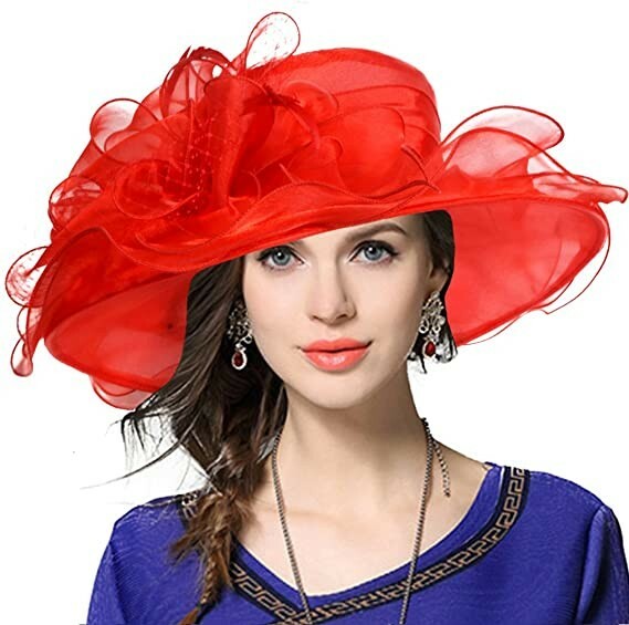 Women's Church Derby Dress, Bridal Cap British Tea Party Wedding Hat 12 COLORS