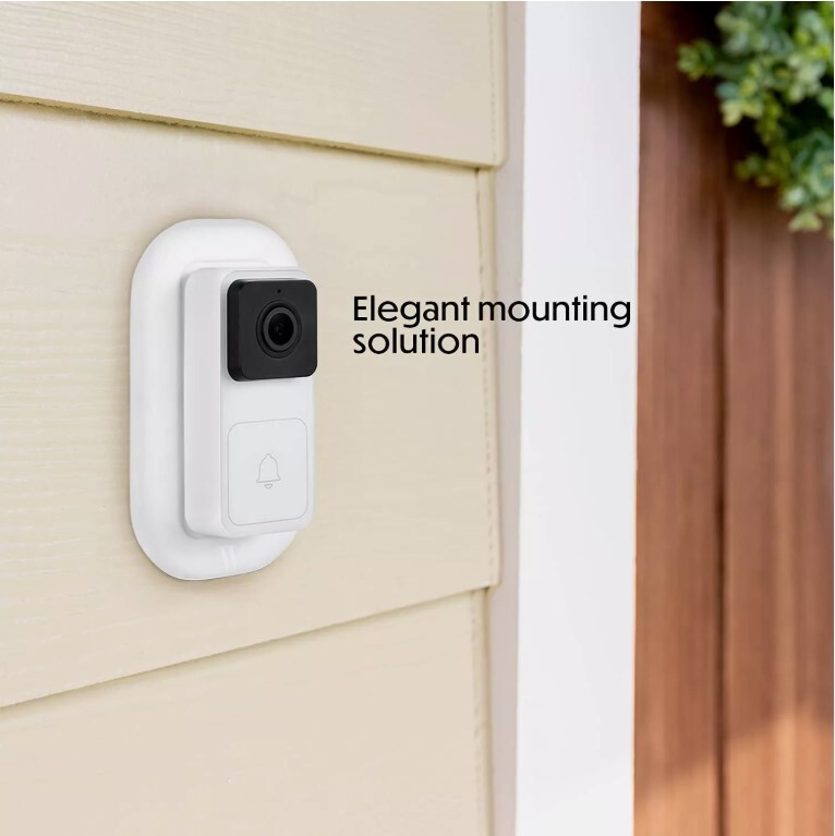 Wall Plate Mounting Bracket for Wyze Video Doorbell (White)