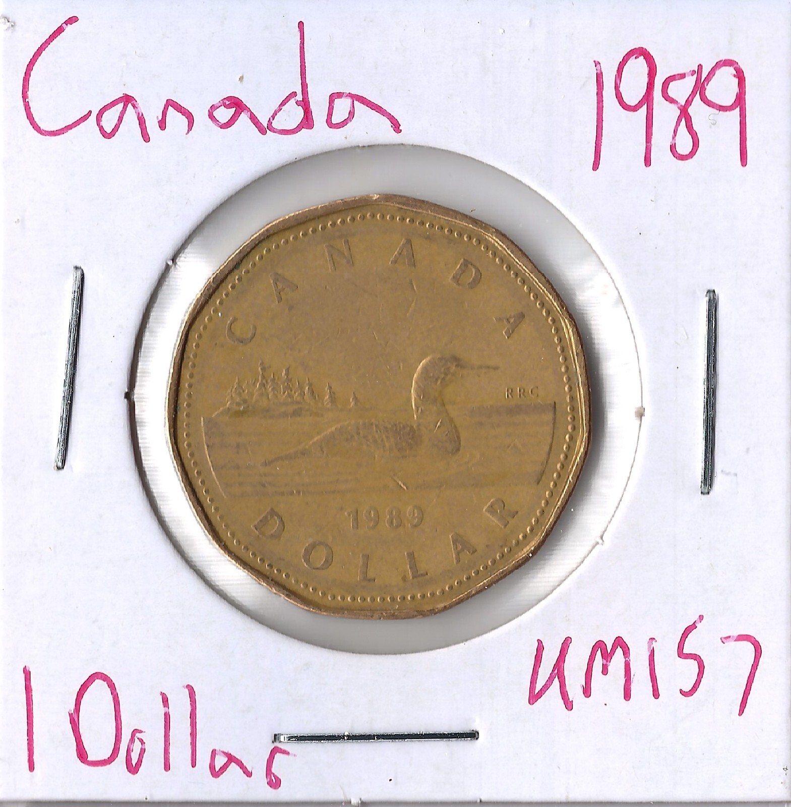 Coin Canada 1 Dollar 1989 KM157
