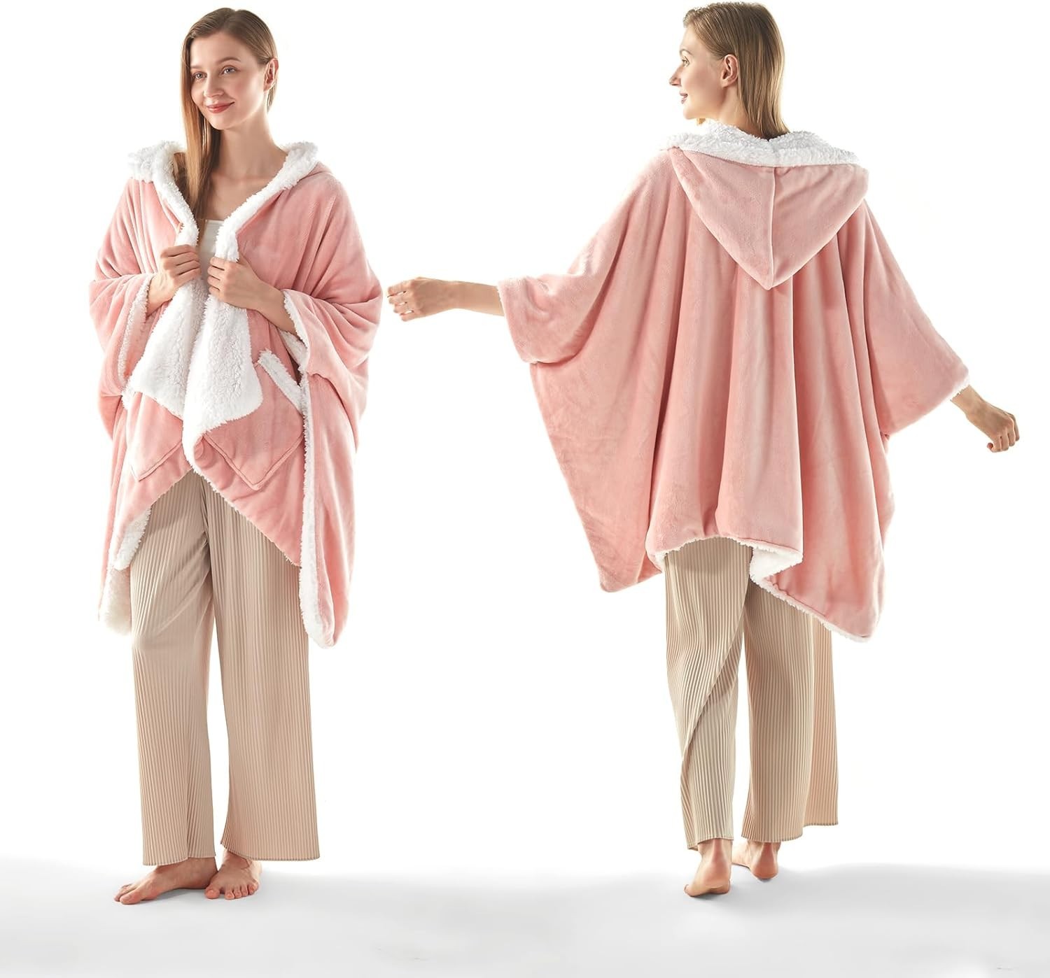 Wearable Heated Blanket Warm Up Electric Blanket Hoodie W/ 6 Heat Levels