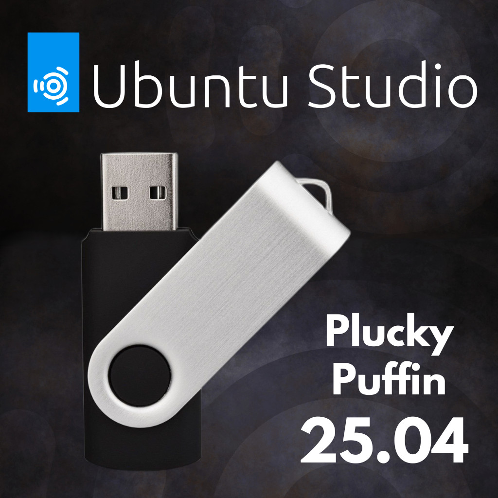Ubuntu Studio 25.04 Plucky Puffin (2025) Linux USB Bootable Drive for Creators