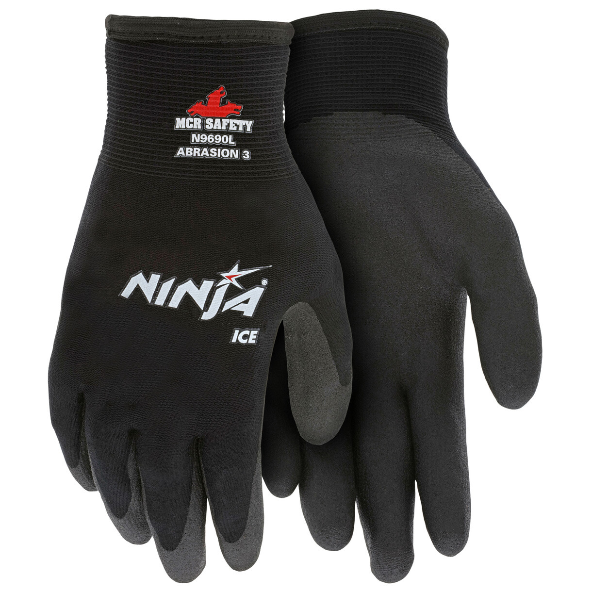 1- Ninja Ice Insulated Cold Weather Warm Winter Safety Palm Coated WORK GLOVES