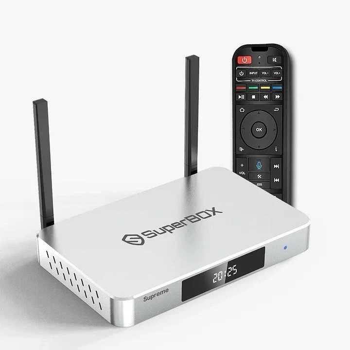 New SuperBox Supreme - 128GB, Live DVR Recording - Authorized - Fed Ex 2 Day