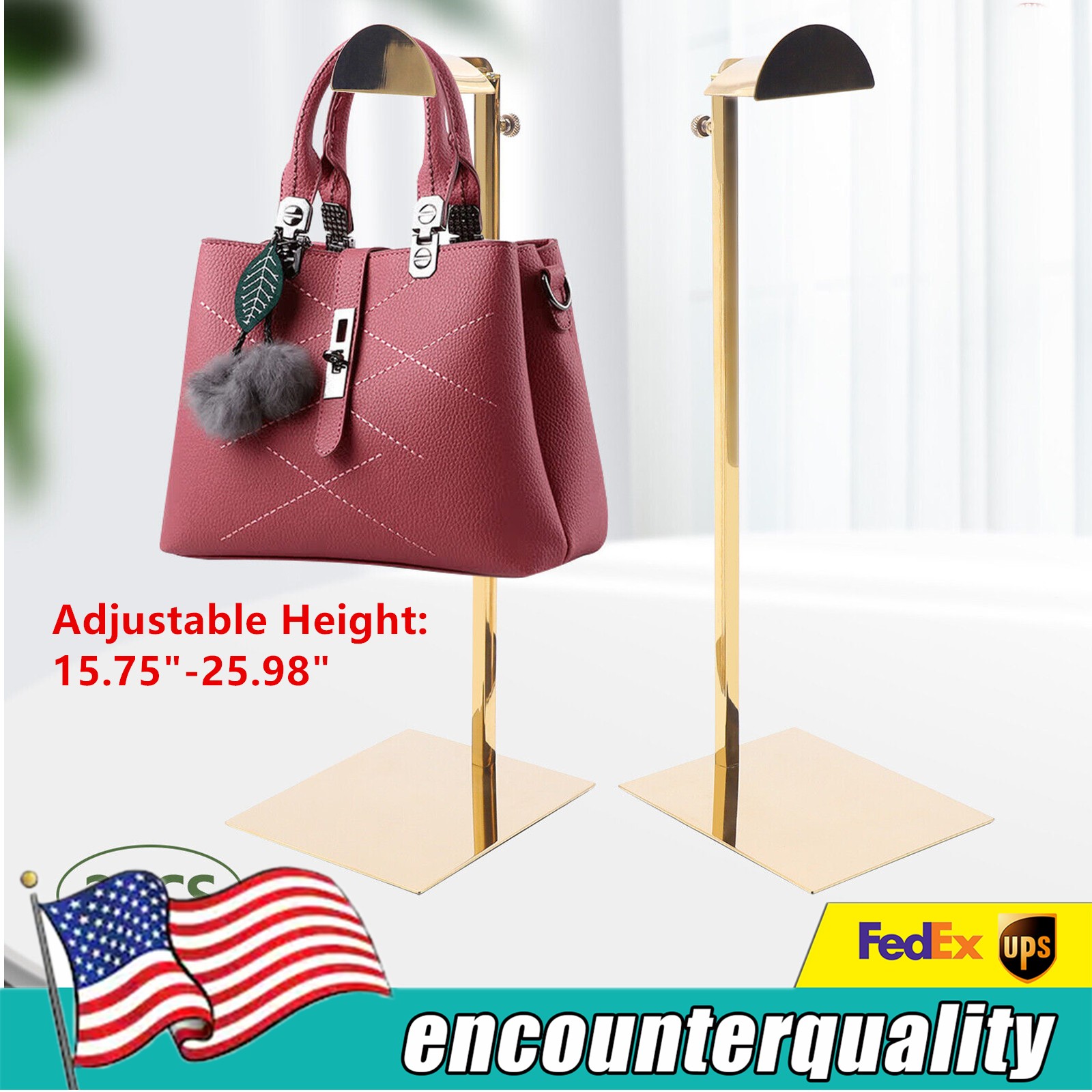2x Handbag Display Stand Holder Hanging Bag Rack Display for Retail Store USA