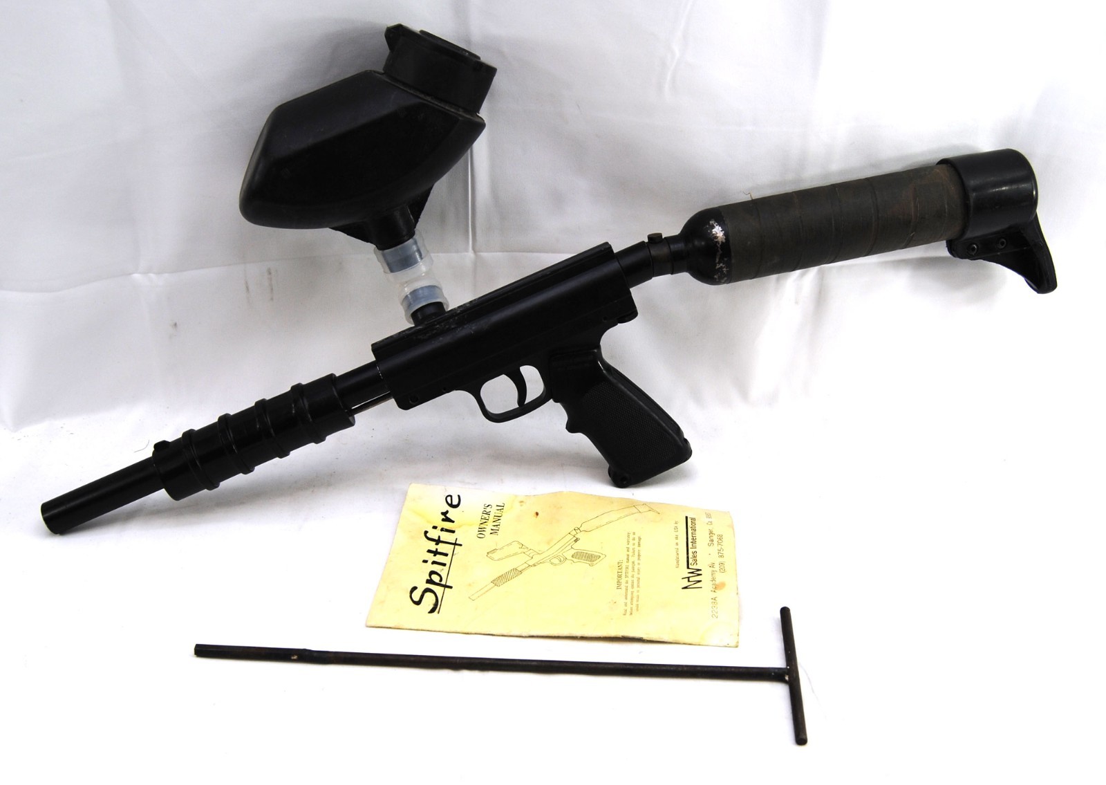 Used NW Sales Spitfire II Pump Paintball Marker Tested Working 1986 Direct Feed
