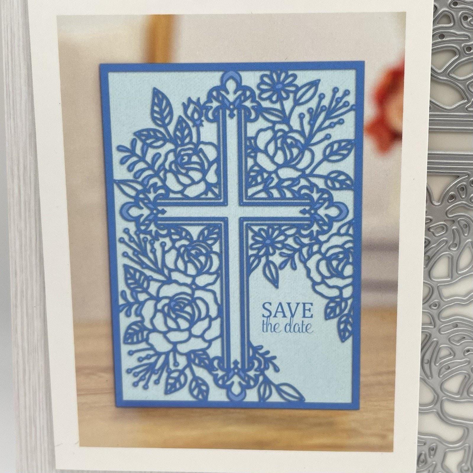 Create A Card Ornate Cross 2 pc Die Set Easter Confirmation Baptism Gemini New