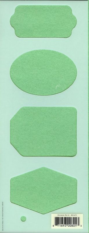 Miss Elizabeth Tags Stencil Template. Four tags!
