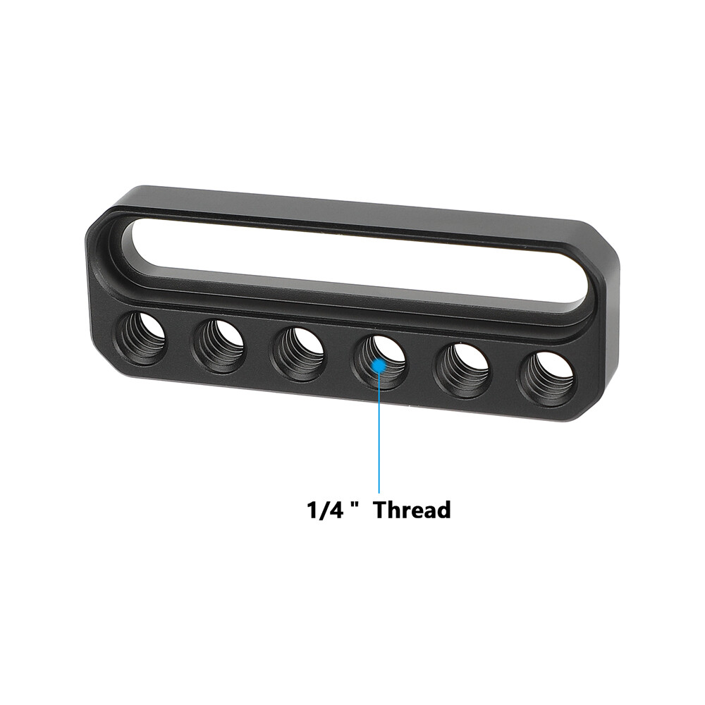 Mini Cheese Extension Plate w/Single Countersunk Slot & 1/4"-20 Mounting Threads