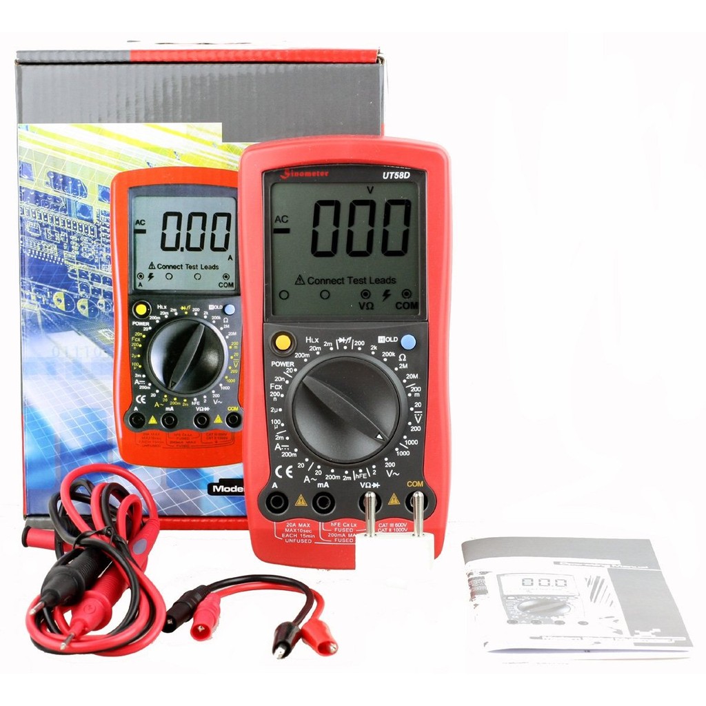 Sinometer UT58D Digital Volt Inductance Multimeter DMM Tester