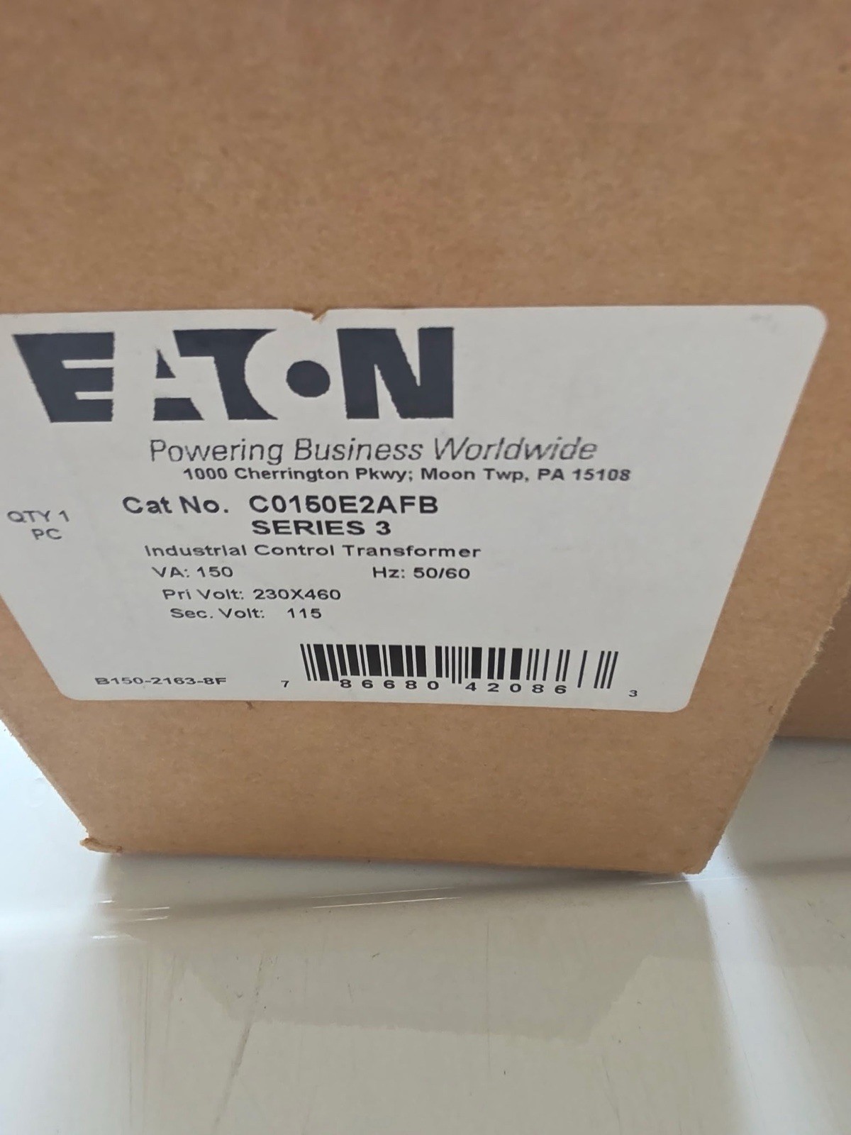 Eaton C0150E2AFB Industrial Control Transformer