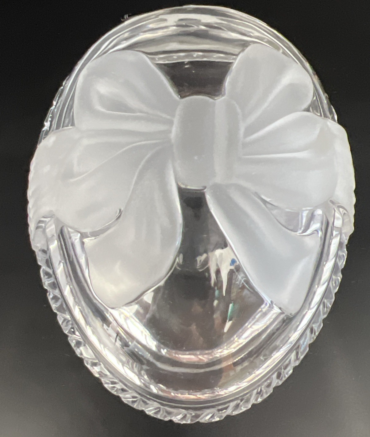 Mikasa Full Lead Crystal Forever Covered Egg Box/Candy Dish Made in Germany NIB