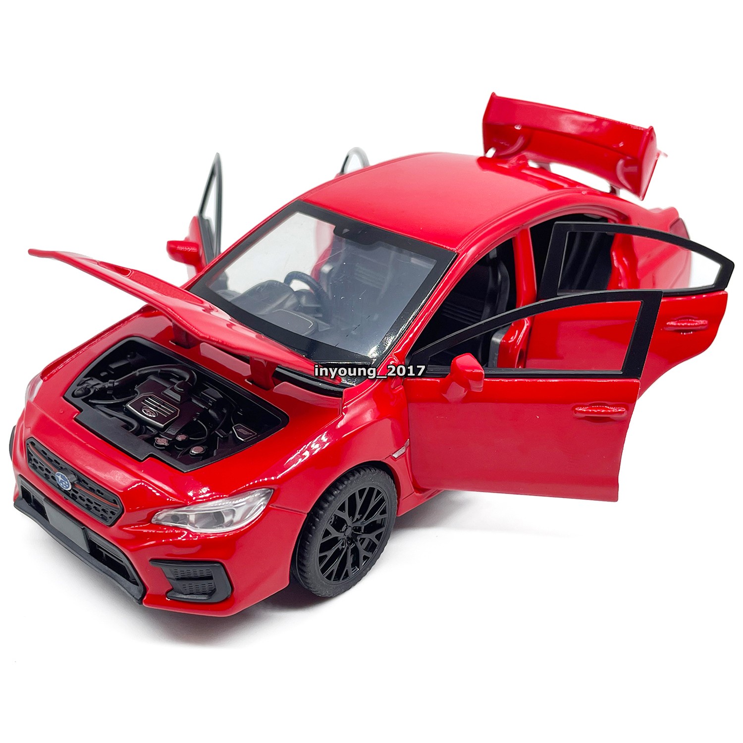 1:30 Subaru WRX STI 2020 Model Car Diecast Toy Cars Toys for Boys Kids Gifts Red