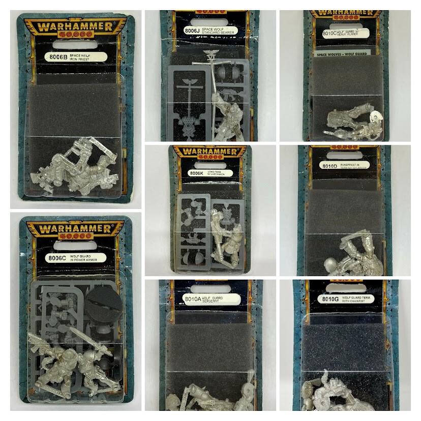 Games Workshop Warhammer 40K Blister Space Wolves NIB OOP (Yellow Logo)