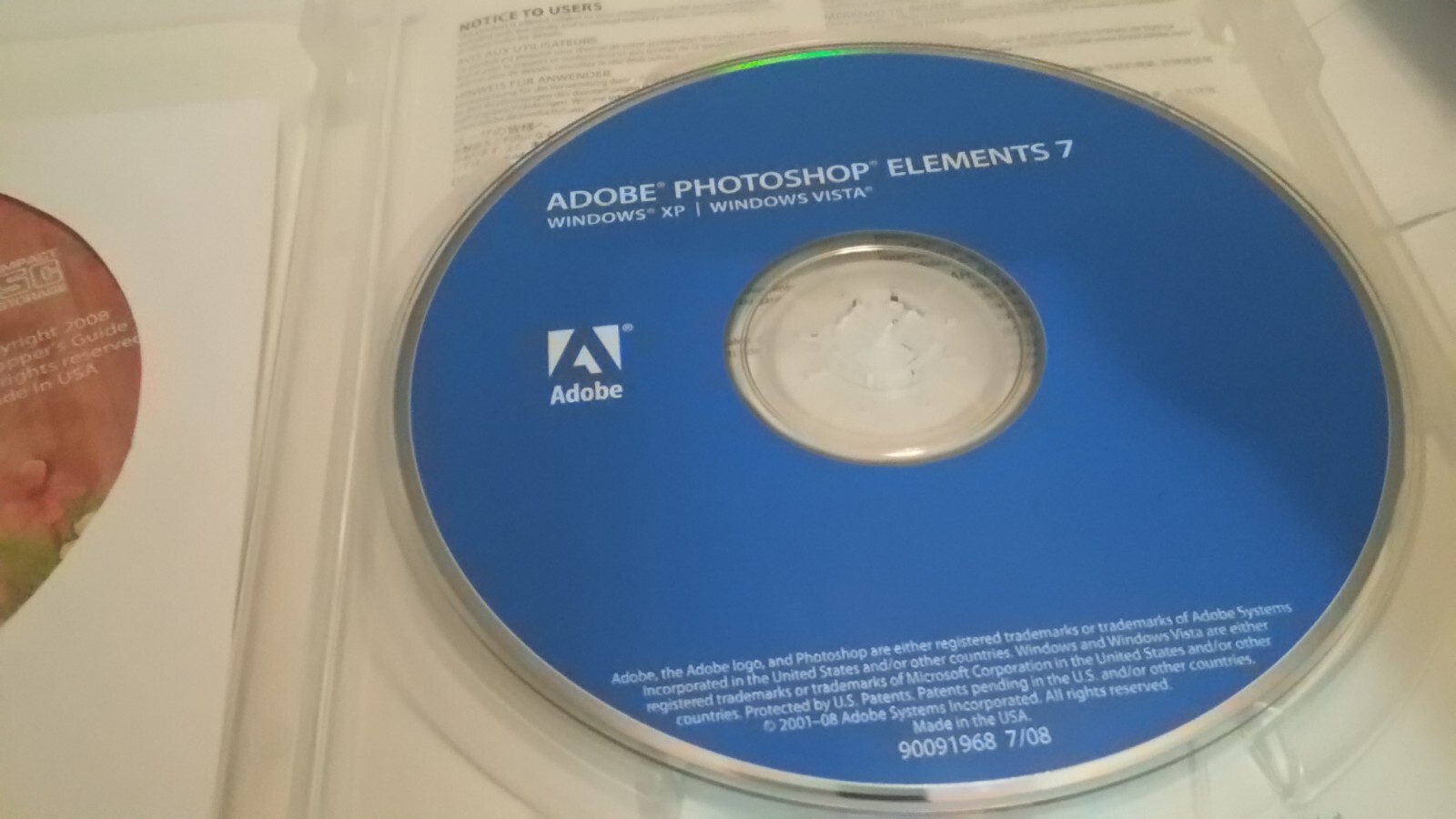 Adobe Photoshop Elements 7 software CD 2007 plus bonus scapper's guide CD