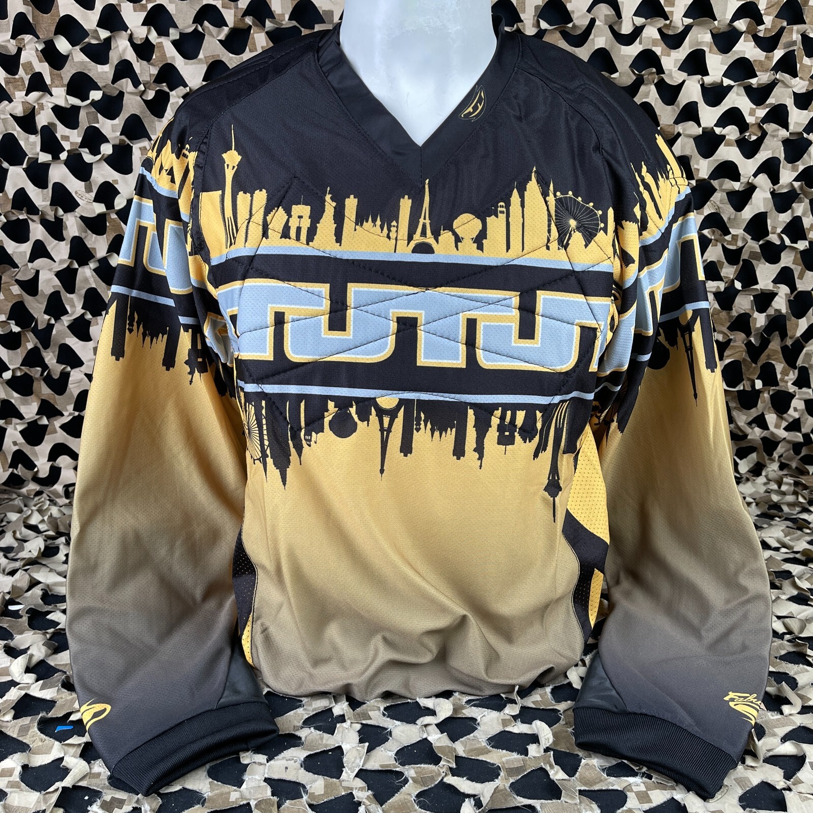 NEW JT Glide Paintball Jersey - Retro Vegas Gold - Small