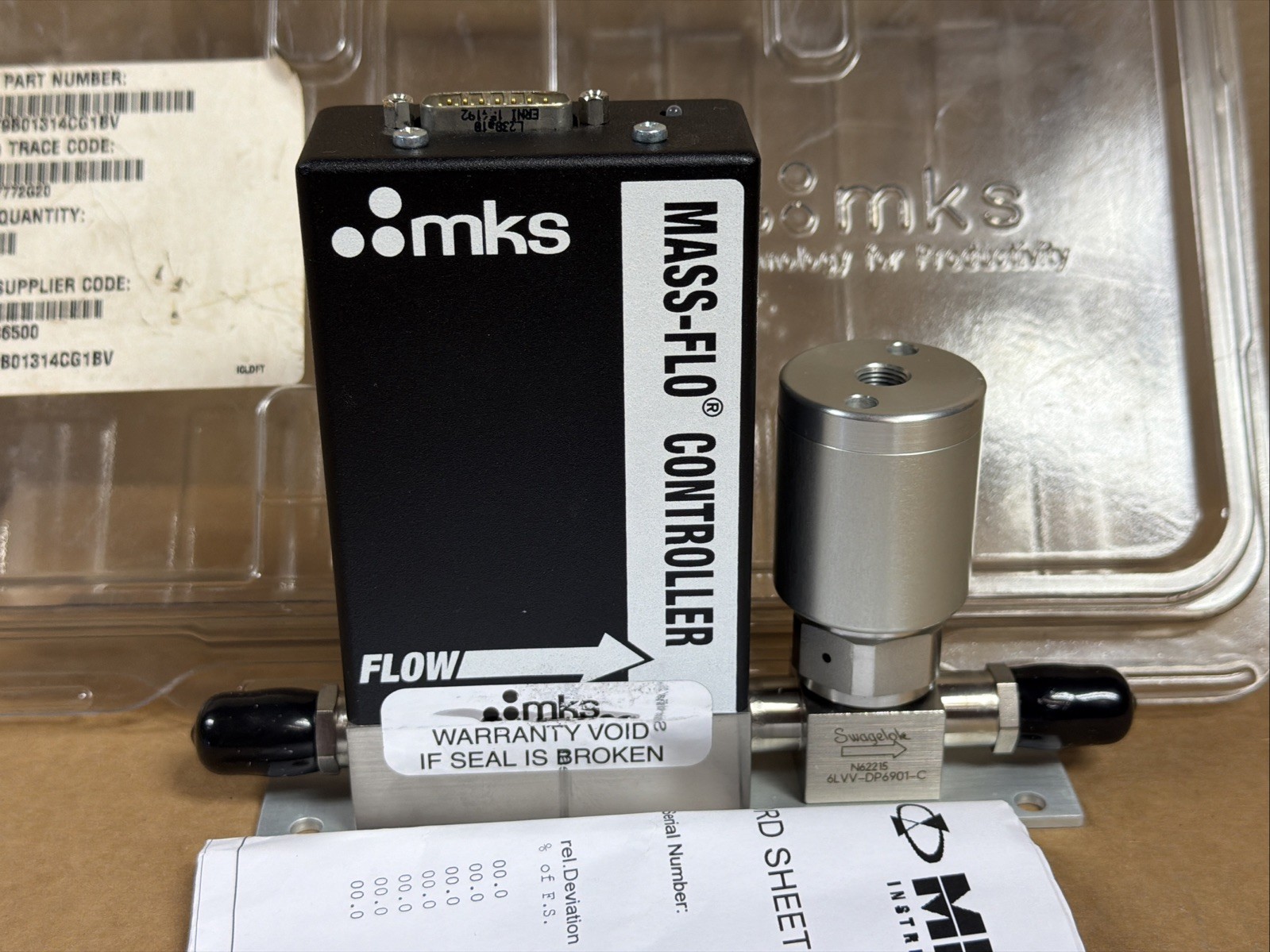 NEW MKS 2179B01314CG1BV Mass Flow Controller Meter 10000 sccm FAST SHIPPING