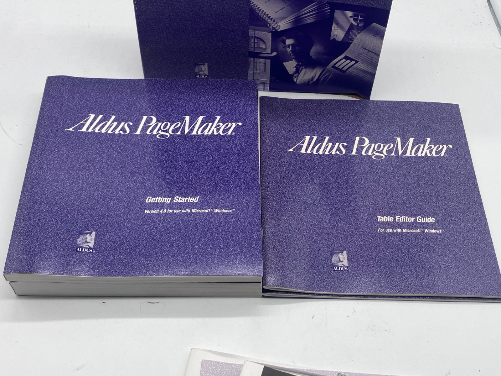 Aldus Pagemaker 4.0 Adobe NO DISKS MANUALS ONLY