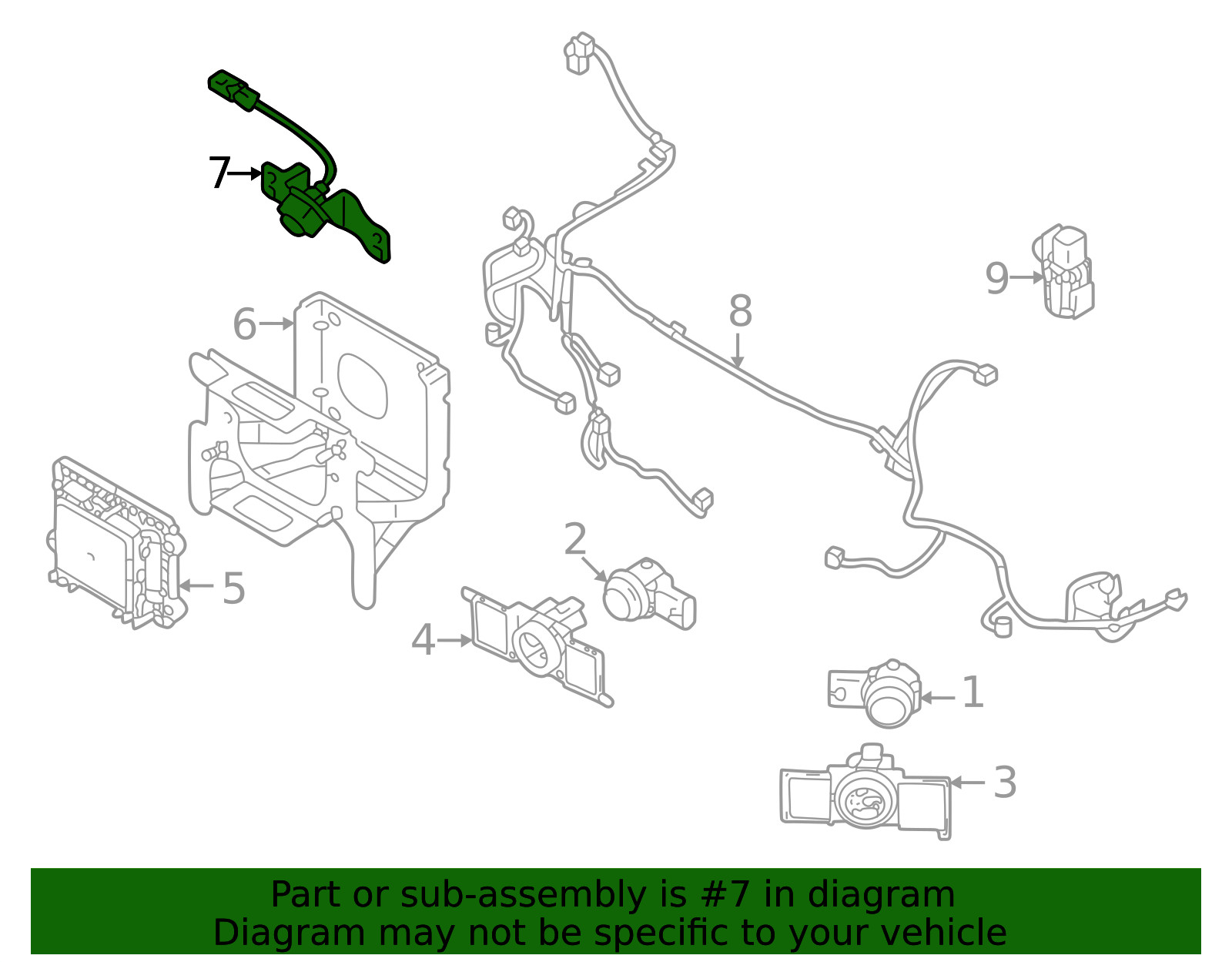 Genuine Mitsubishi Camera 284F1W040P