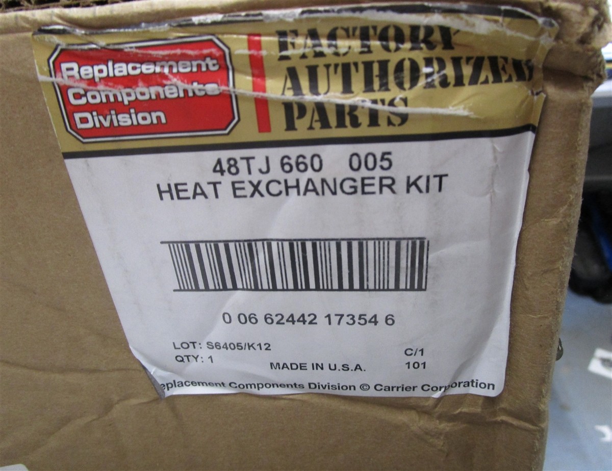 CARRIER 48TJ660005 Heat Exchanger Kit GENUINE OEM NEW SEALED