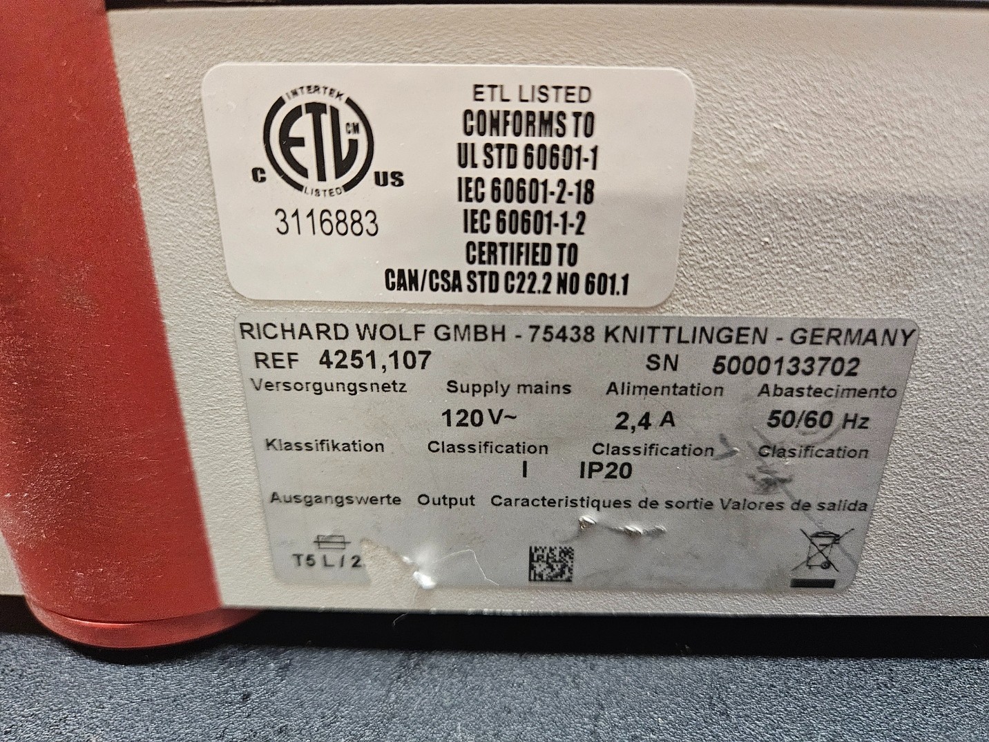 Richard Wolf 4251 Halogen Light Source