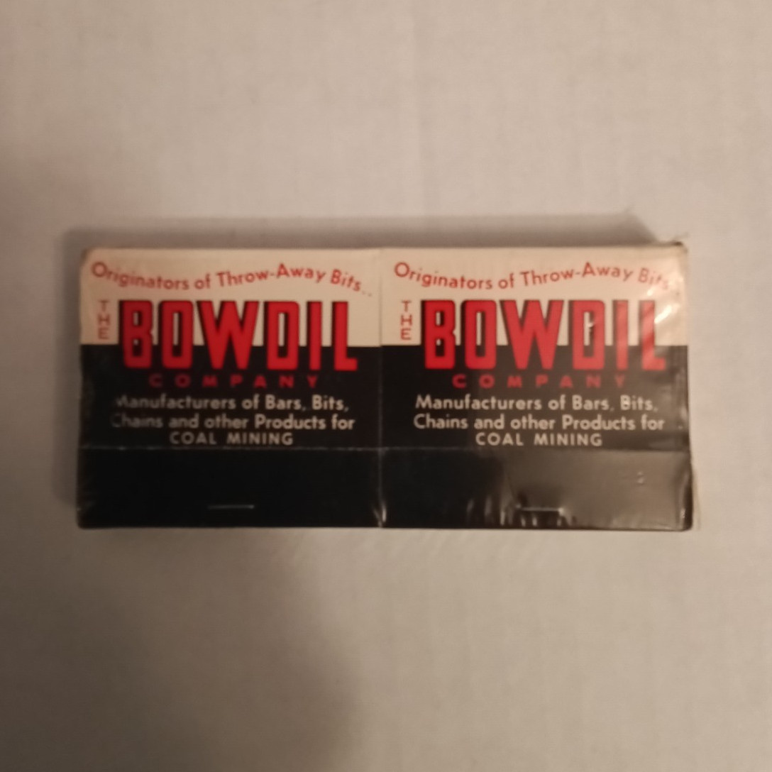Vtg. Bowdil Company Canton, Ohio Advertising Matchbook NOS In Cellophane