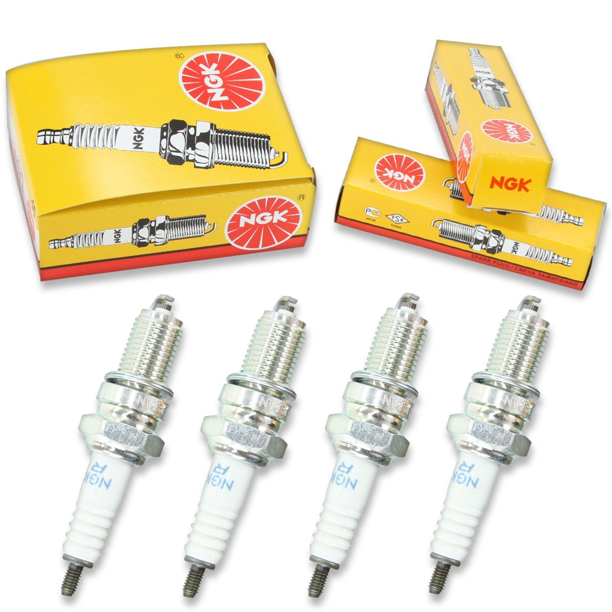 4pcs 05-13 Triumph America NGK Standard Spark Plugs Kit Set Engine el