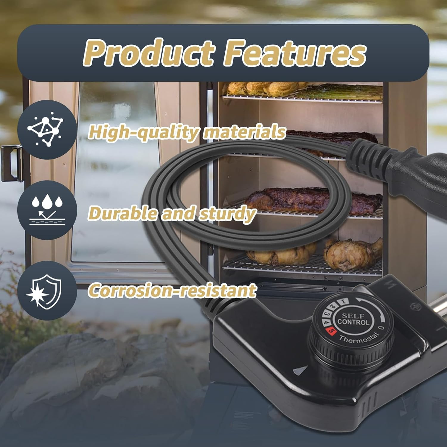Thermostat Control Power Cable Compatible with Hamilton Beach Presto Chefman Bel
