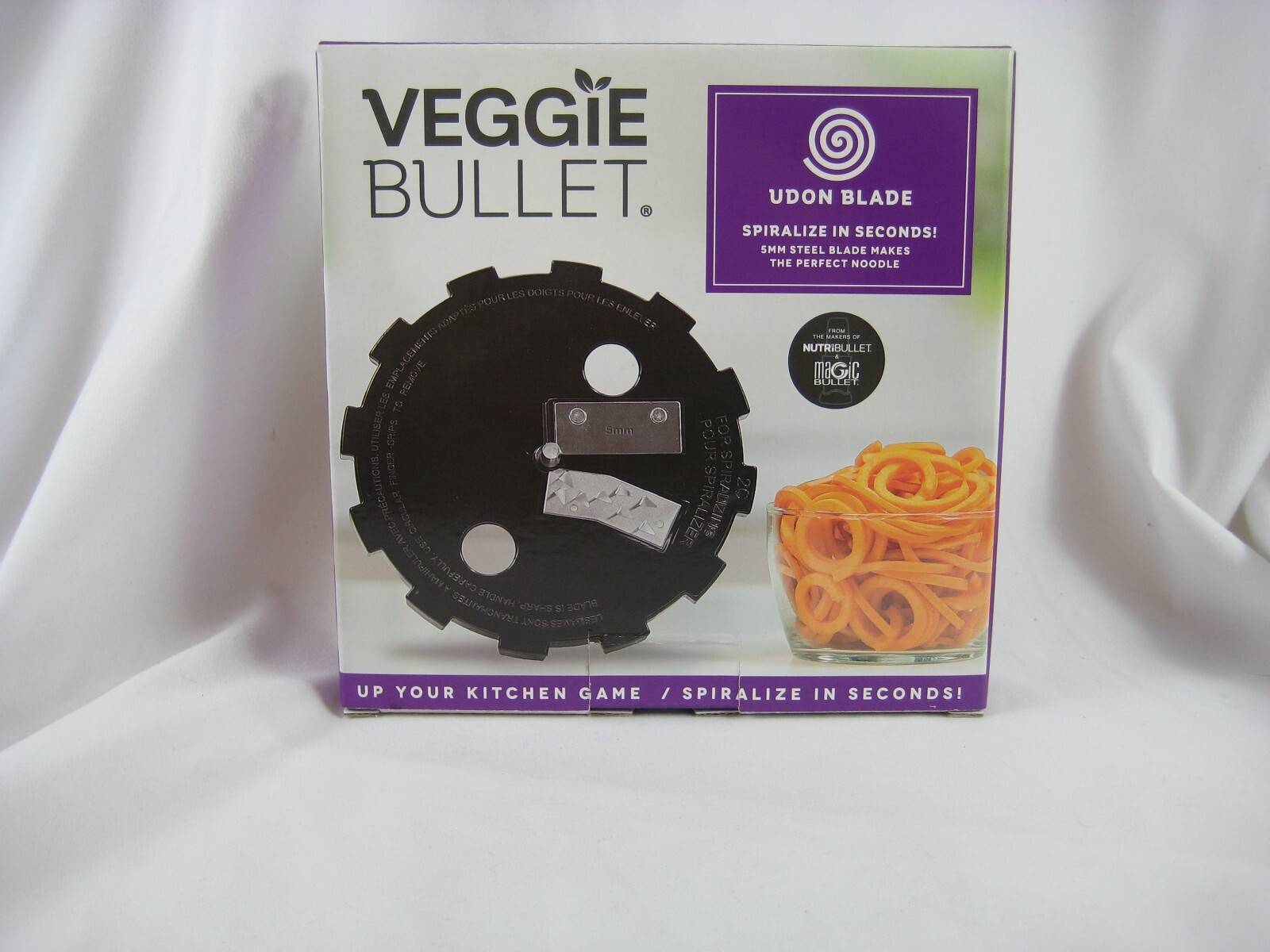 Veggie Bullet accessory blade UDON blade New in package Spiralize In Seconds