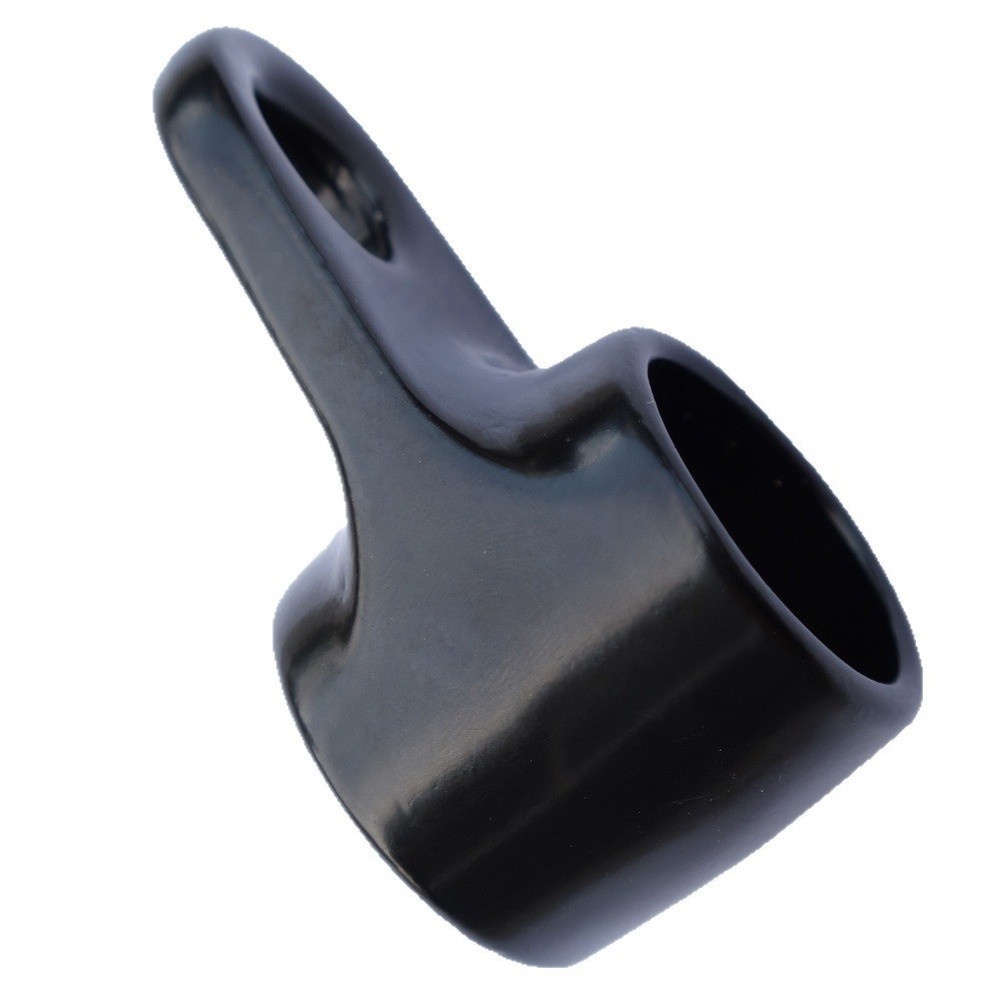 Tricep Rope Attachment with Hanging Ears Ring for Cable Machine Steel Black