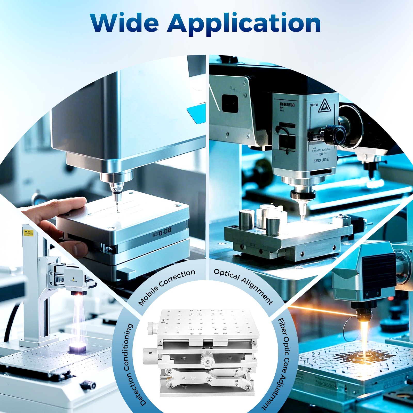 XYZ 3 Axis Moving Table Laser Marking Machine Optical Lab Working Bench