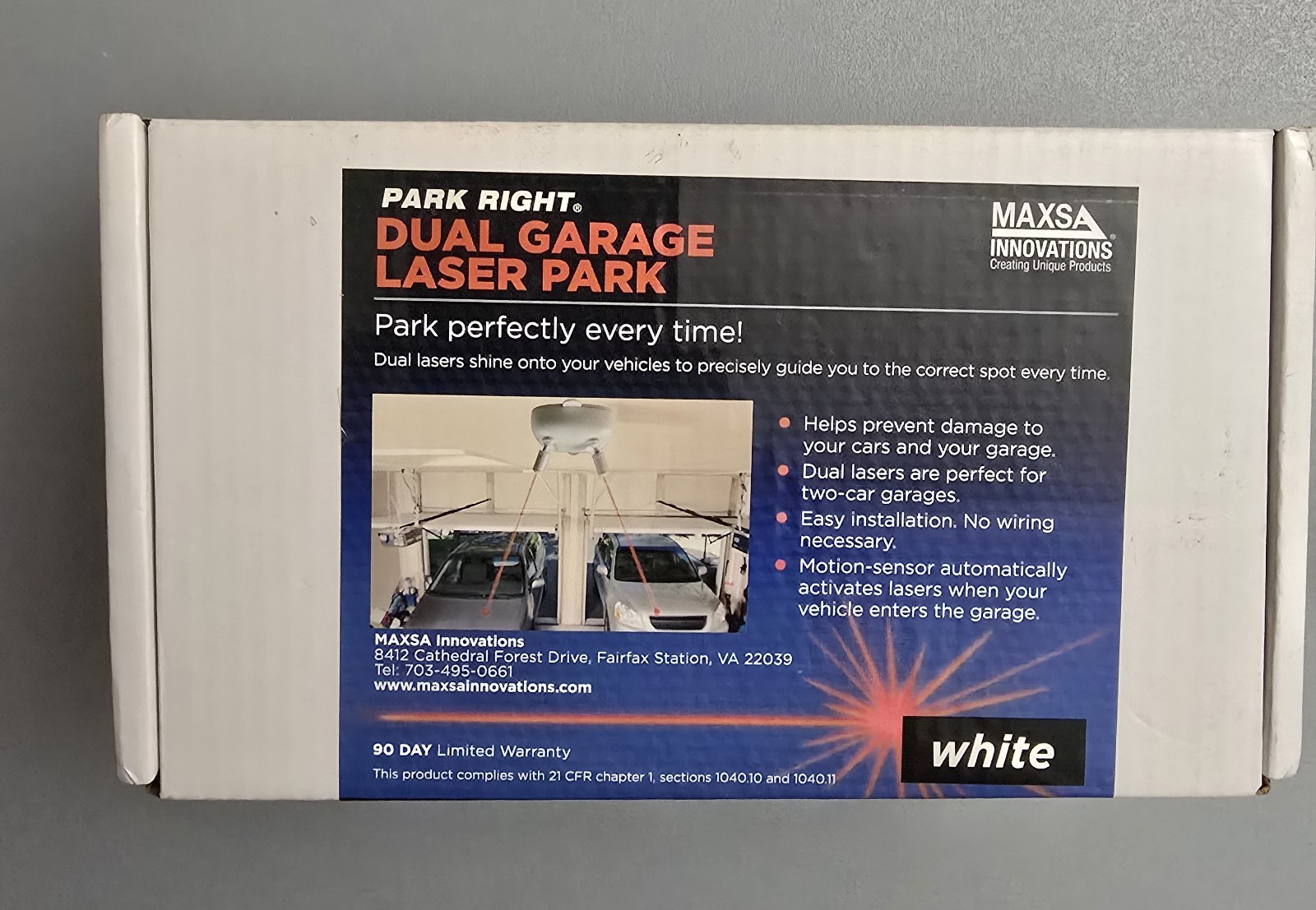 Maxsa 37313-RS Park Right Dual Laser Parking Guide for Garage New
