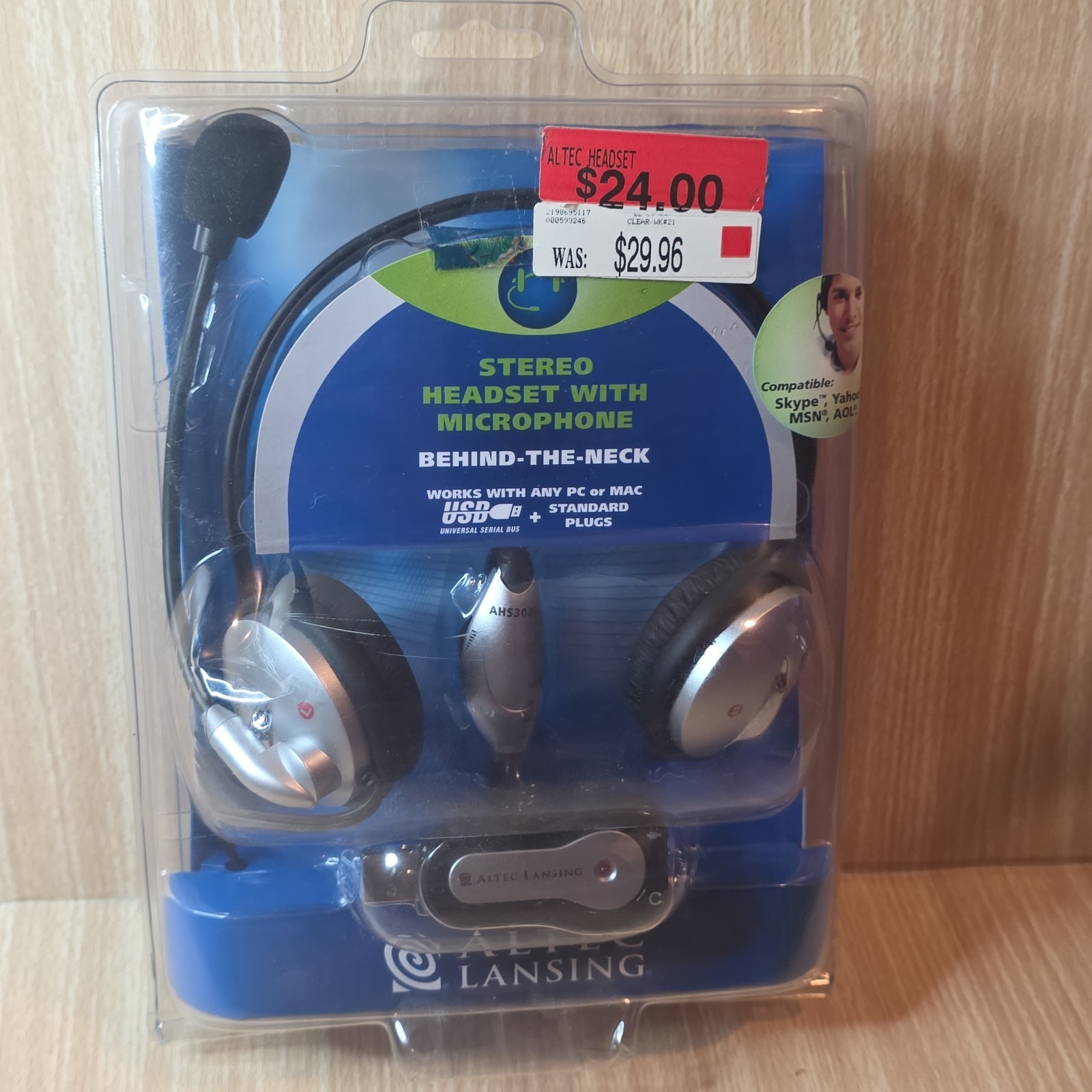 Altec Lansing AHS202i Stereo Headset With Microphone for Conferencing & Gaming