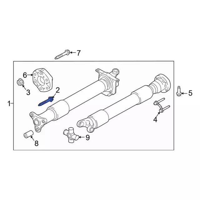 Genuine Ford Ft Lower Control Arm Rear Bolt W500545-S439