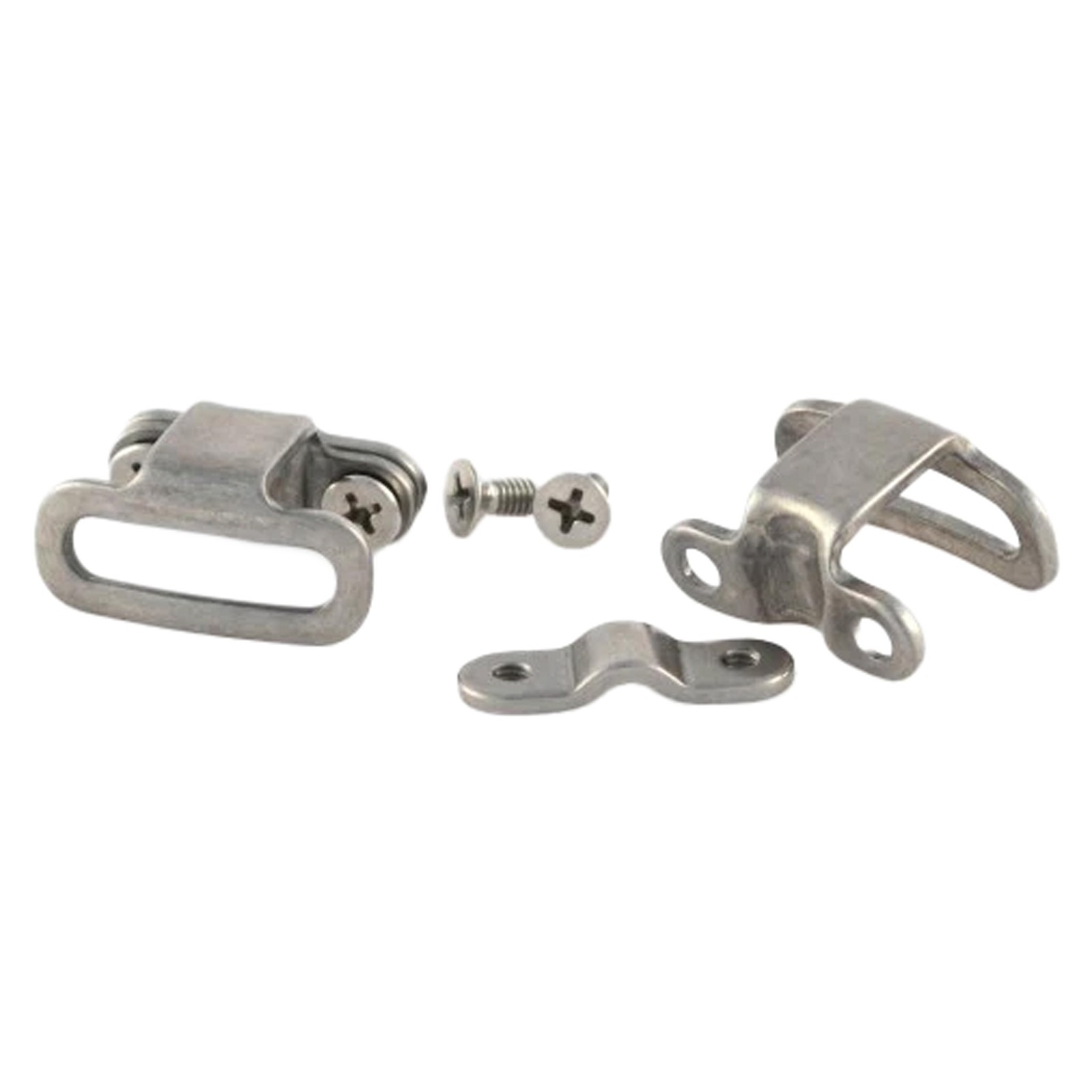 Velo Orange Silver Saddle Loops with Paracord, Stainless Steel Bike Rail Clamps