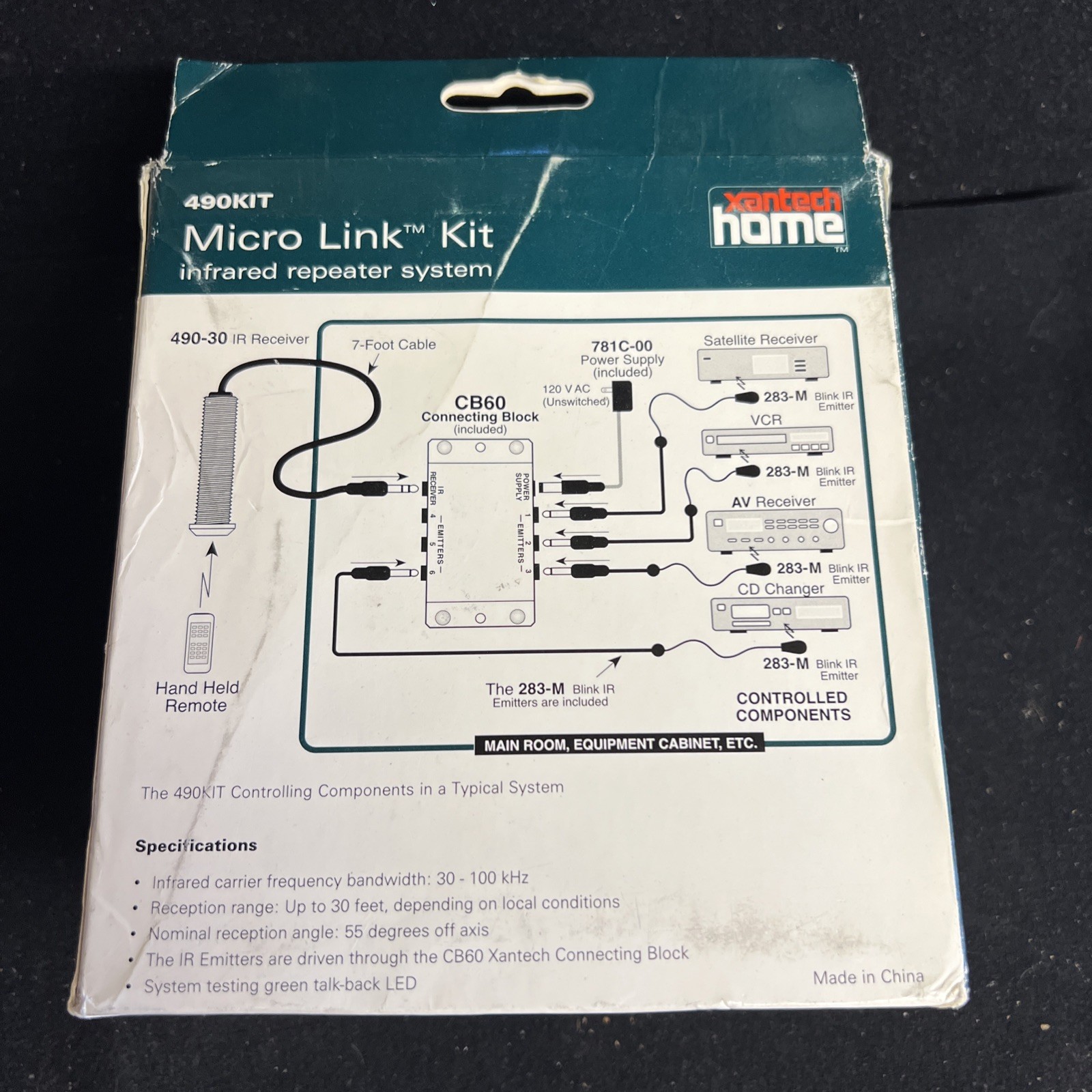 Xantech Micro Link Kit Infrared Repeater System 490KIT In Original Box NEW