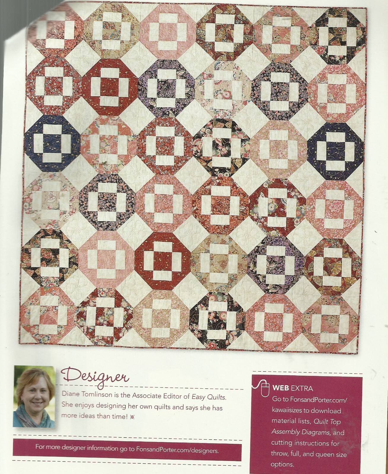 B0388 KAWAII QUILT PATTERN/INSTRUCTIONS