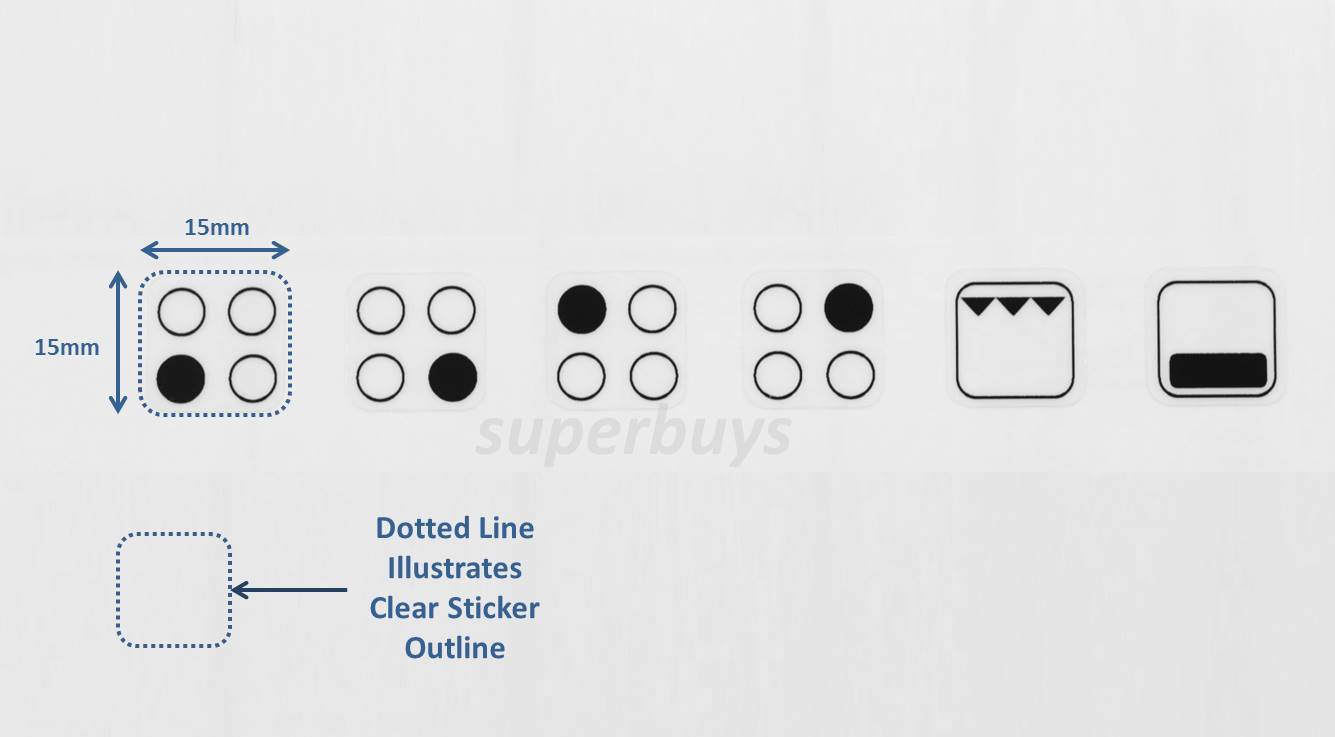 4 Hob Stove Cooktop Adhesive Oven Sticker Label Electric Induction Gas Cook Top