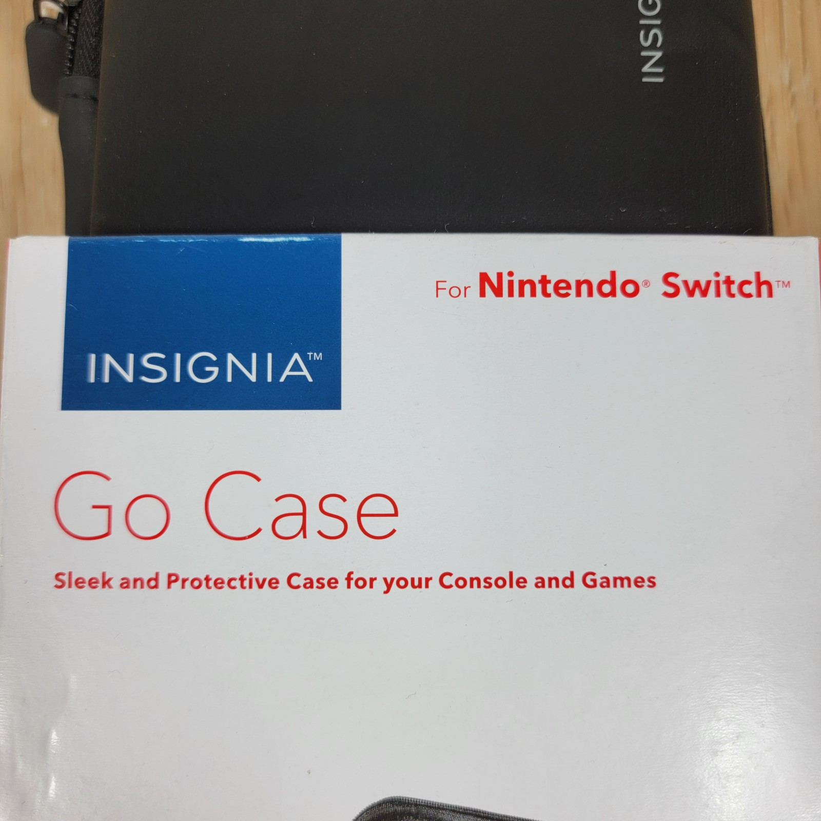 Insignia Go Case Hard Shell Black NS-GNSGOC218 For Nintendo Switch Console