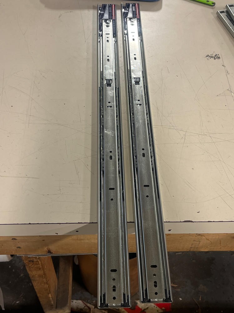 Knape & Vogt, KV8450FMB28, 28" Drawer Slide, 100 Lbs. Capacity, Pair