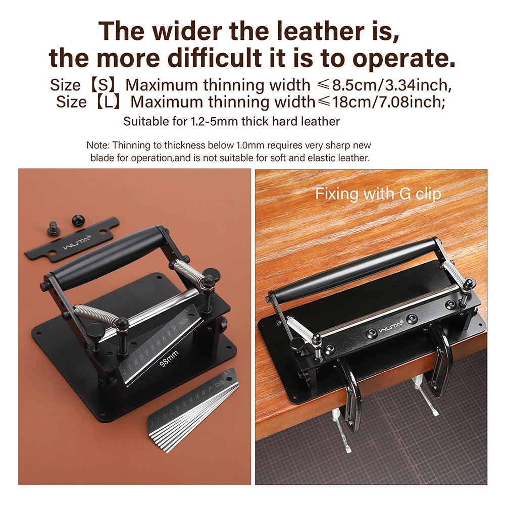 Manual Leather Thinning Machine Belt Thinning Machine DIY Belt Cutting Tool