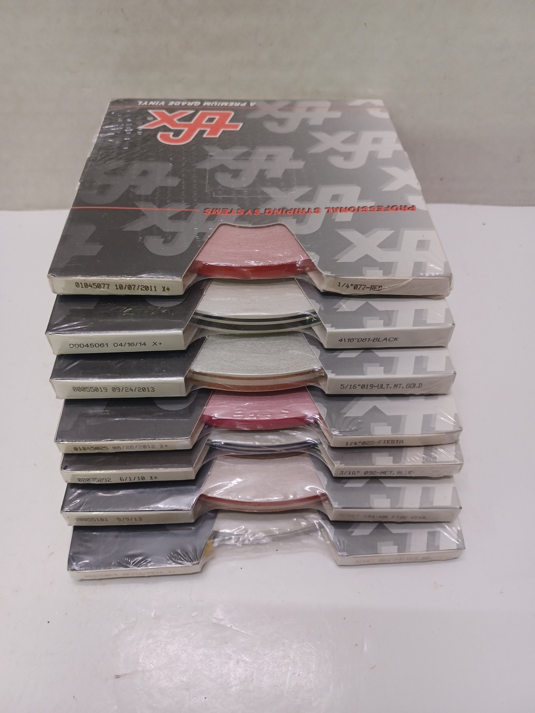 7 Lot TFX Professional Pin Striping Premium Grade Vinyl Tape Various Colors New