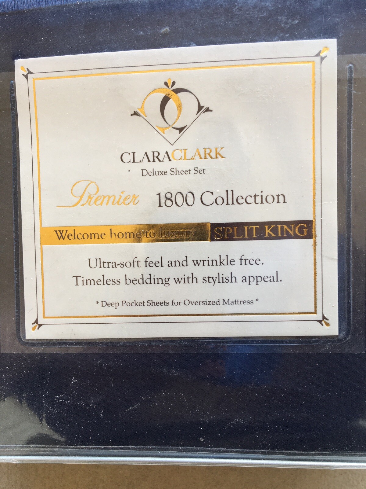 NEW Clara Clark deluxe Premier bed sheet set split  king
