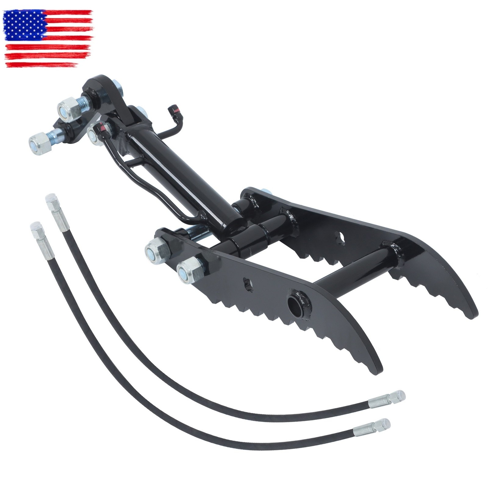 Hydraulic Thumb Clip Clamp For 1 Ton 1.8Ton Mini Excavators Digger L Weld Joint