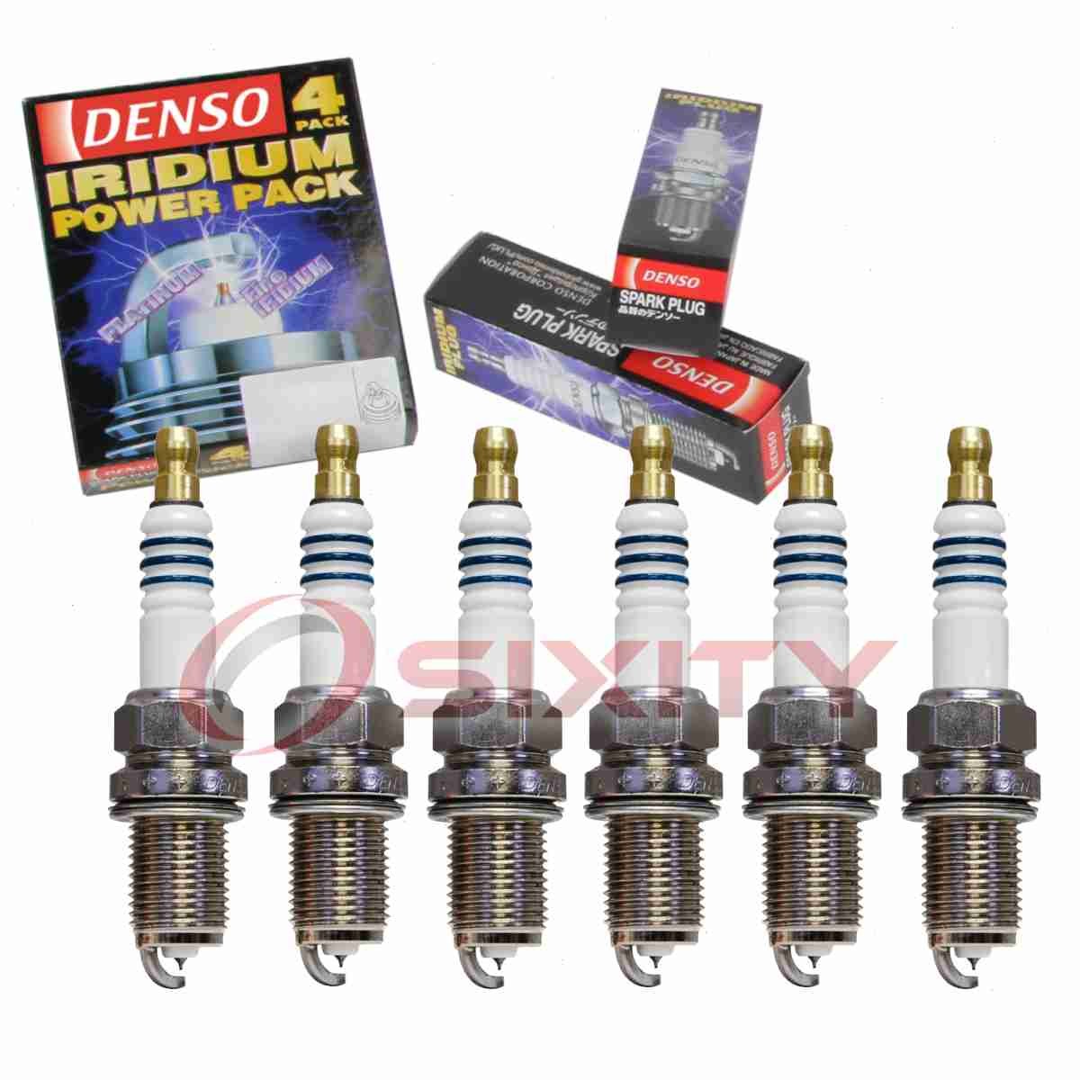 6 pc Denso Iridium Power Spark Plugs for 2006-2008 Porsche Boxster 2.7L 3.2L uh