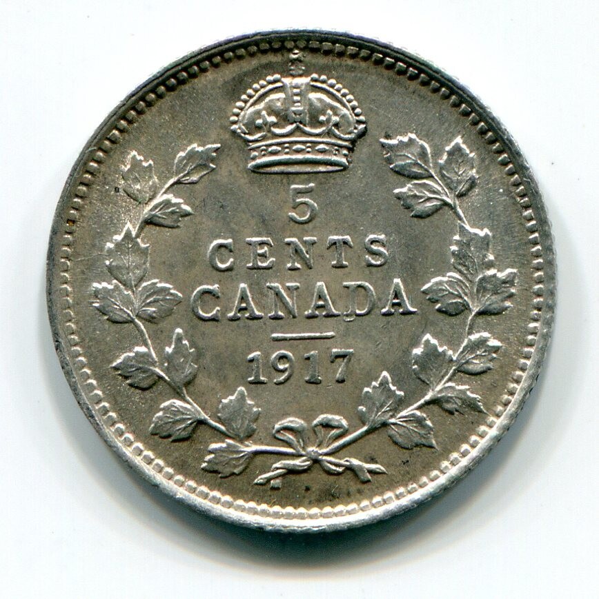 1917 Canada 5c Silver - Nice!