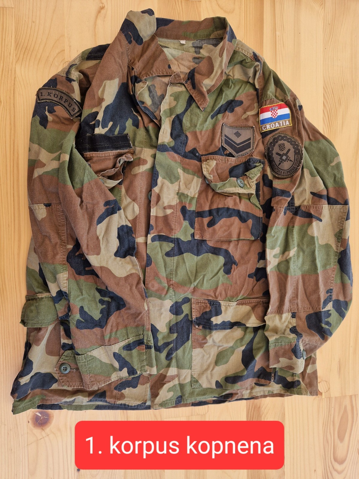 CRO ARMY HV, 1. KORPUS KOPNENA VOJSKA, War period Croatia 1990s military JACKET