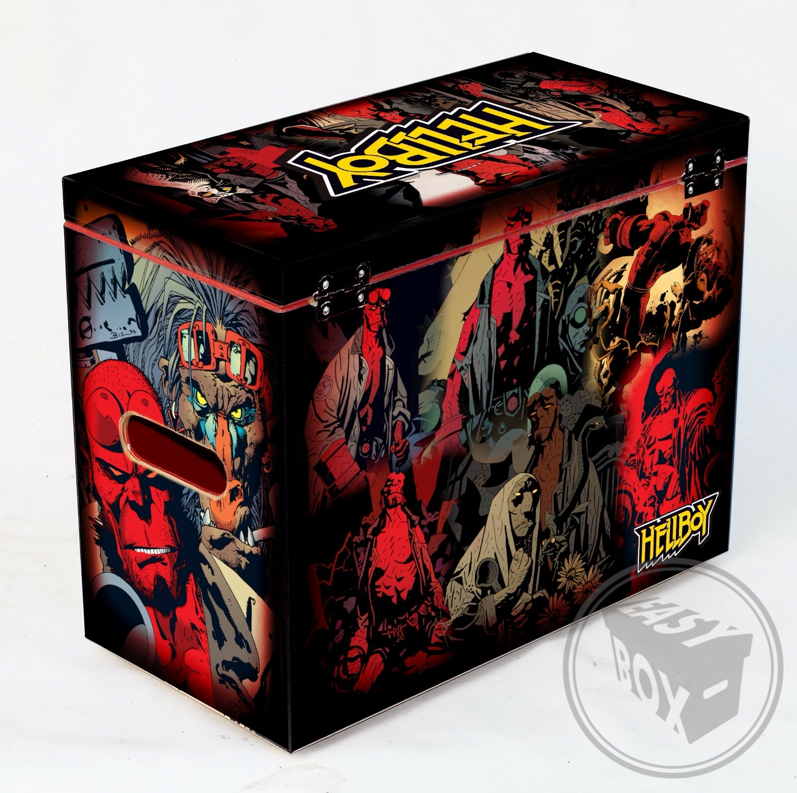 Large Comic Book Hard Box Chest MDF Hellboy