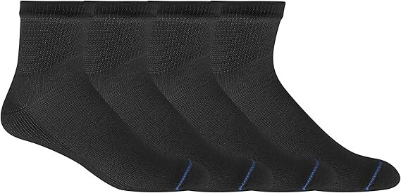 "Dr. Scholl's Men's Diabetes & Circulator 13-15, Black - Ankle (4 Pairs) "
